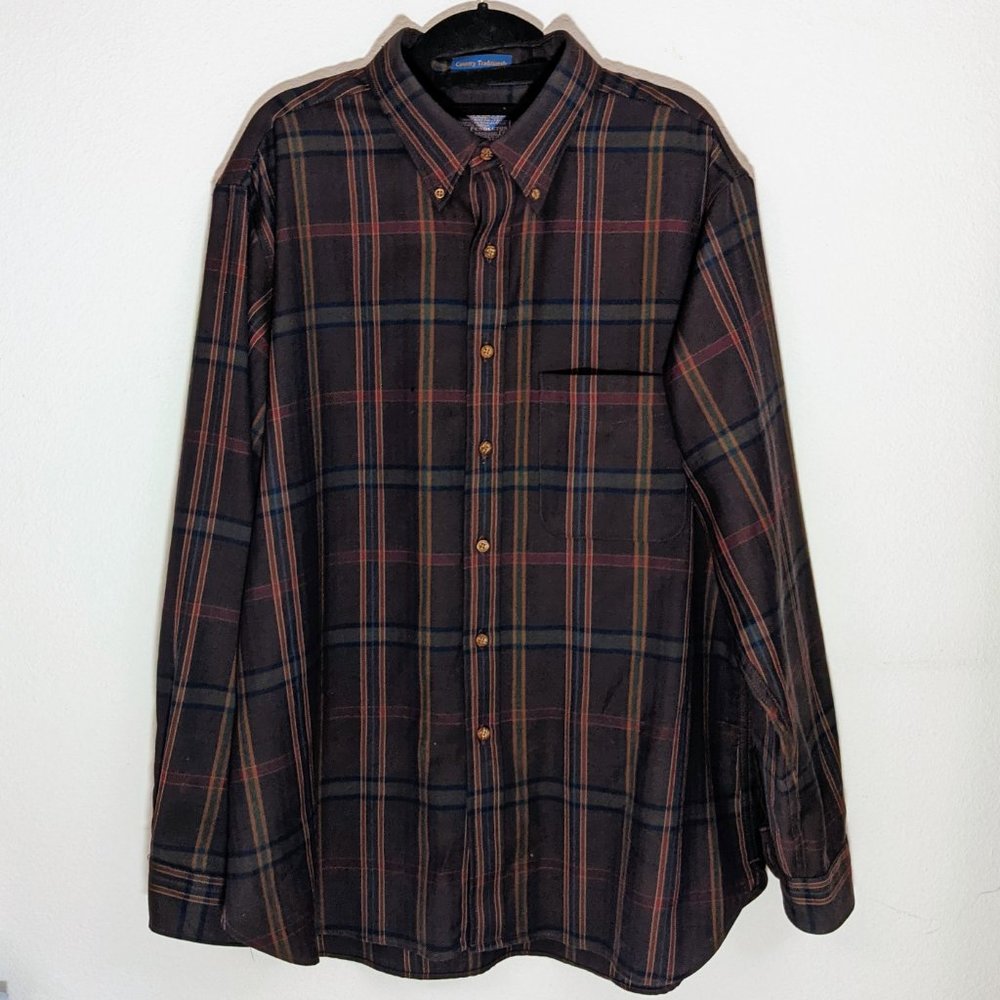 Pendleton Men's Wool Button Down Size XL